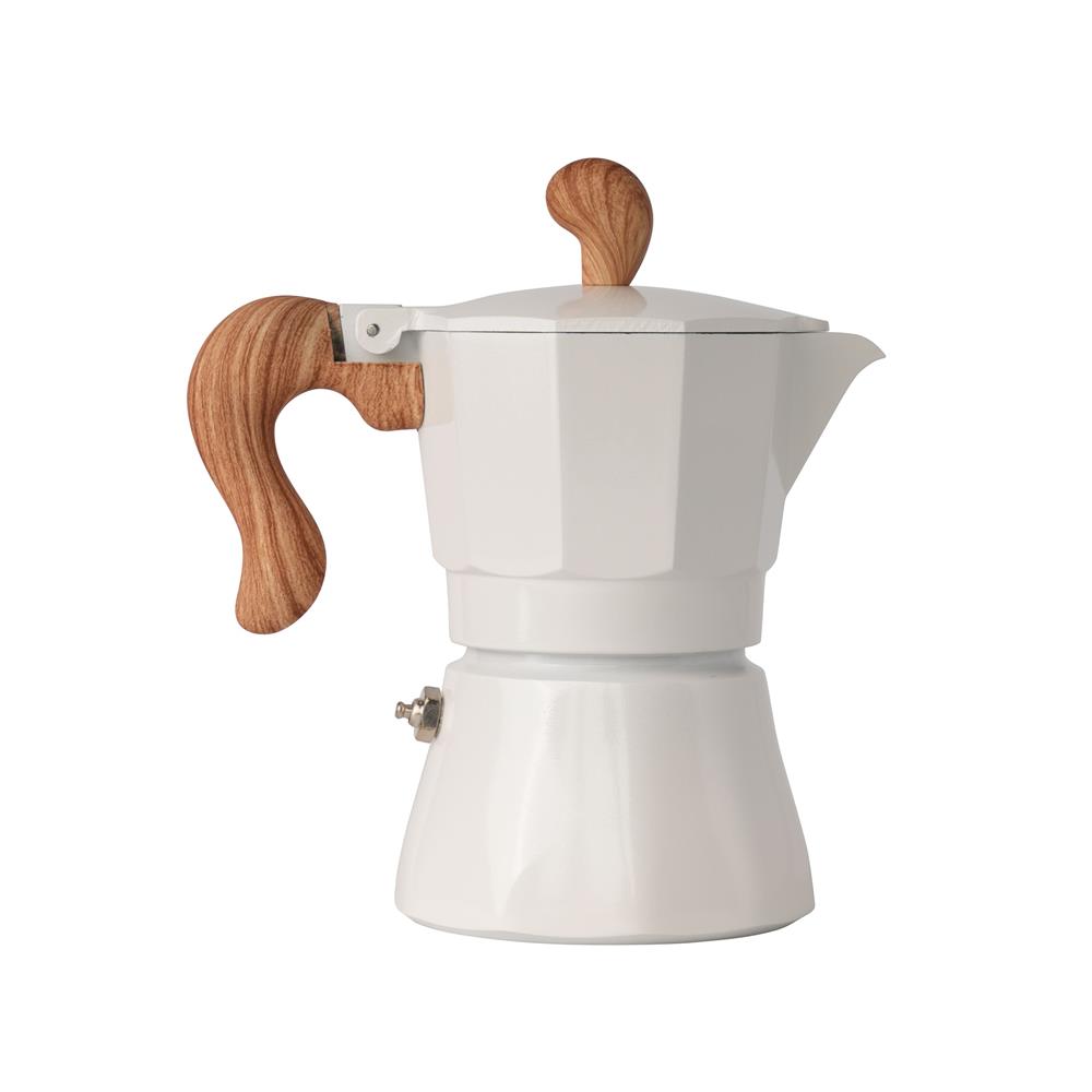 ชุดหม้อต้มกาแฟและเครื่องบดเมล็ดกาแฟ KOF BAKE SMKP01 สีขาว