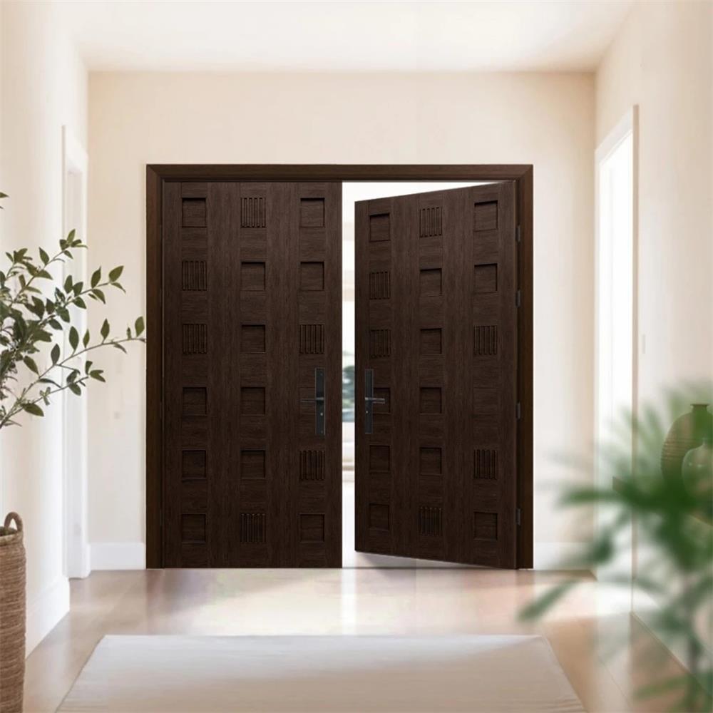 ประตูภายในโพลีสไตรีน ไม่เจาะลูกบิด LINEDEKOR DYNA 80x200 ซม. สีโอ๊ค