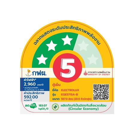 ตู้เย็น MULTI DOOR ELECTROLUX EQE5715A-B 20 คิว กระจกดำ_5