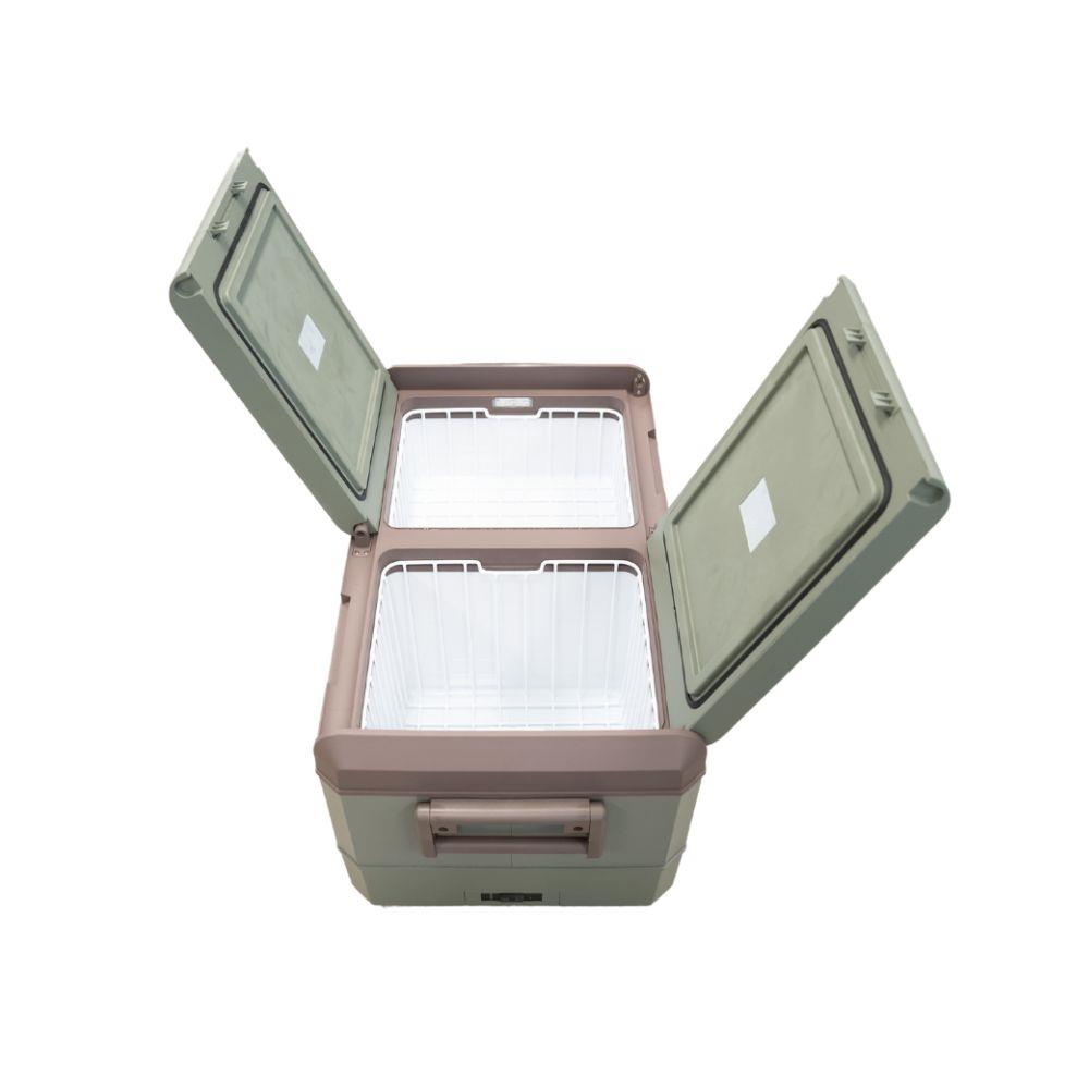 ตู้แช่แข็งพกพา MYCOOLMAN MCMR78DZ 78 ลิตร สีเขียว/น้ำตาล