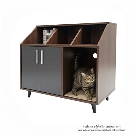 ตู้เตี้ย บานผสม TOMATO CATZ TC-CC-AC-01 84 ซม. สีวอลนัท_0