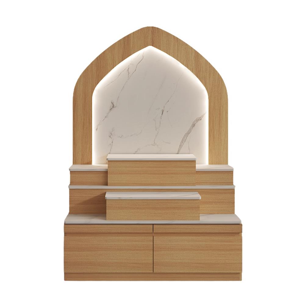 ตู้พระ FURDINI AURA 120 ซม. สี NATURAL OAK/ขาว