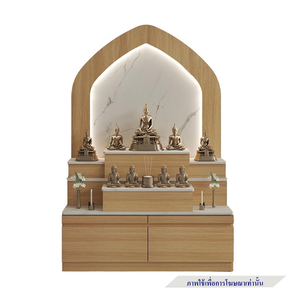 ตู้พระ FURDINI AURA 120 ซม. สี NATURAL OAK/ขาว