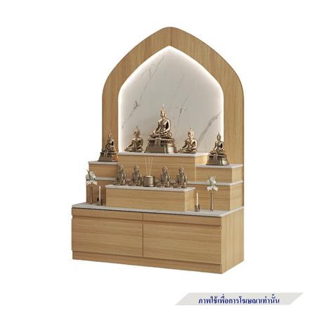 ตู้พระ FURDINI AURA 120 ซม. สี NATURAL OAK/ขาว_3