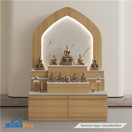 ตู้พระ FURDINI AURA 120 ซม. สี NATURAL OAK/ขาว_4