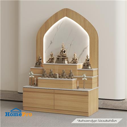 ตู้พระ FURDINI AURA 120 ซม. สี NATURAL OAK/ขาว_5