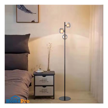 ไฟตั้งพื้น L&E 01-03087 สีดำ 3 หัว_1