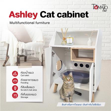 ตู้เตี้ย บานผสม TOMATO CATZ TC-CC-AL-02 62.5 ซม. สีเขียว_5