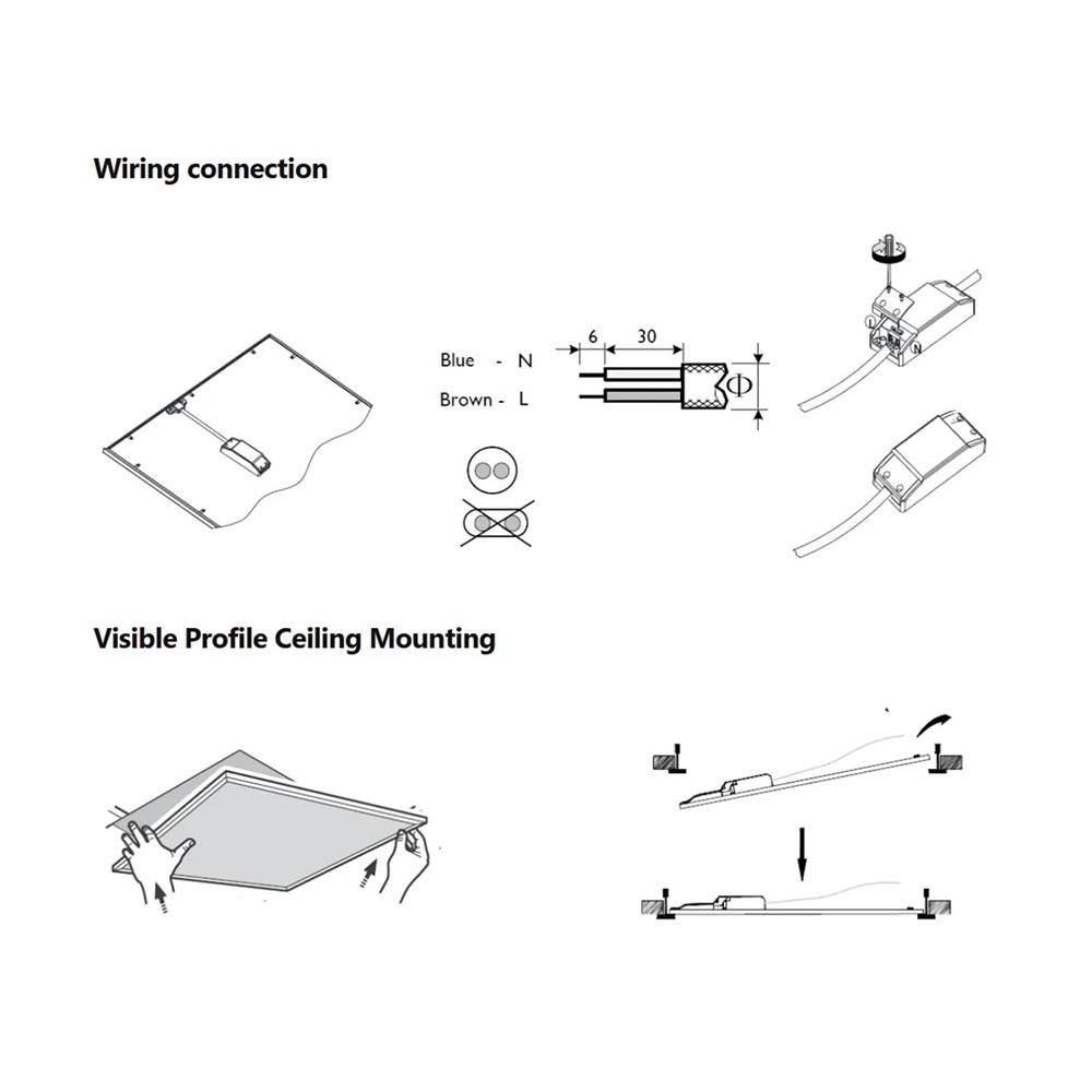 โคมติดลอย LED PHILIPS PANEL RC091 50 วัตต์ 60x120 ซม. DAYLIGHT
