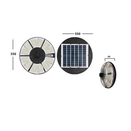 ไฟสนาม SOLAR LUMAX 74-00090 1,000 วัตต์ DAYLIGHT สีดำ_5