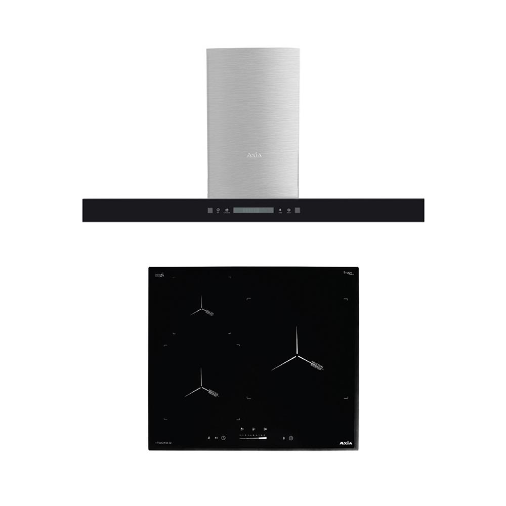 เตาฝัง+เครื่องดูดควัน AXIA I-TOUCH 60 3Z+SENSATION WM 90