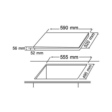 เตาฝัง+เครื่องดูดควัน AXIA I-TOUCH 60 3Z+SENSATION WM 90_8