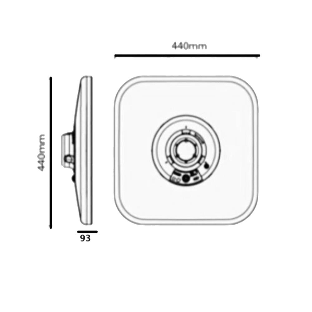ไฟสนาม SOLAR LUMAX 74-00088 1,200 วัตต์ DAYLIGHT/COOL WHITE/WARM WHITE สีดำ
