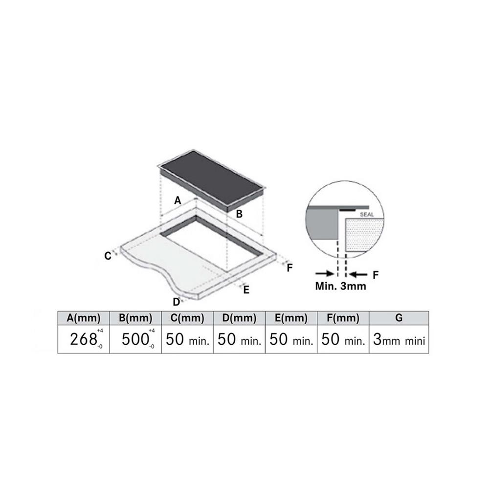 เตาฝัง+เครื่องดูดควัน FRANKE FIH3210+FTC632LGRXS