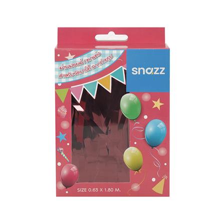 ม่านฟอยล์ตกแต่ง SNAZZ 63.5x180 ซม. สี BURGUNDY_2