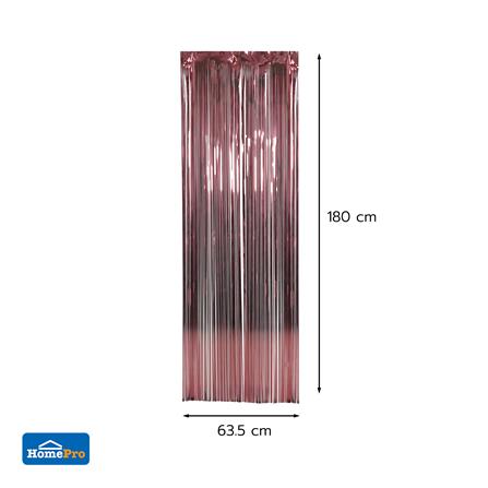 ม่านฟอยล์ตกแต่ง SNAZZ 63.5x180 ซม. สี BURGUNDY_3