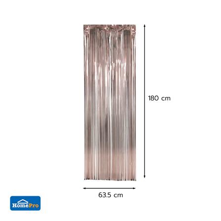 ม่านฟอยล์ตกแต่ง SNAZZ 63.5x180 ซม. สี ROSE GOLD_3