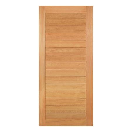 ประตูไม้สยาแดง ไม่เจาะลูกบิด VK โมเดิร์น VK128 100x200 ซม. สีธรรมชาติ