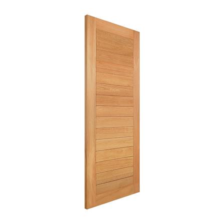 ประตูไม้สยาแดง ไม่เจาะลูกบิด VK โมเดิร์น VK128 100x200 ซม. สีธรรมชาติ_1