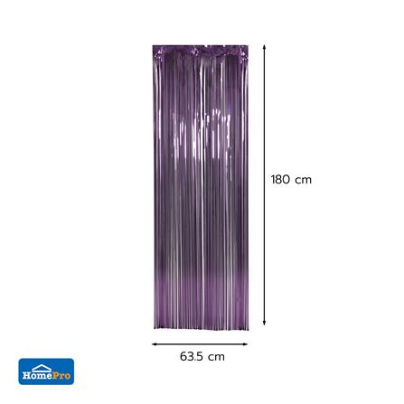 ม่านฟอยล์ตกแต่ง SNAZZ 63.5x180 ซม. สี PLUM_3