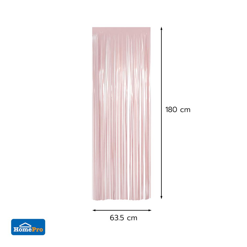 ม่านฟอยล์ตกแต่ง SNAZZ 63.5x180 ซม. สีชมพู