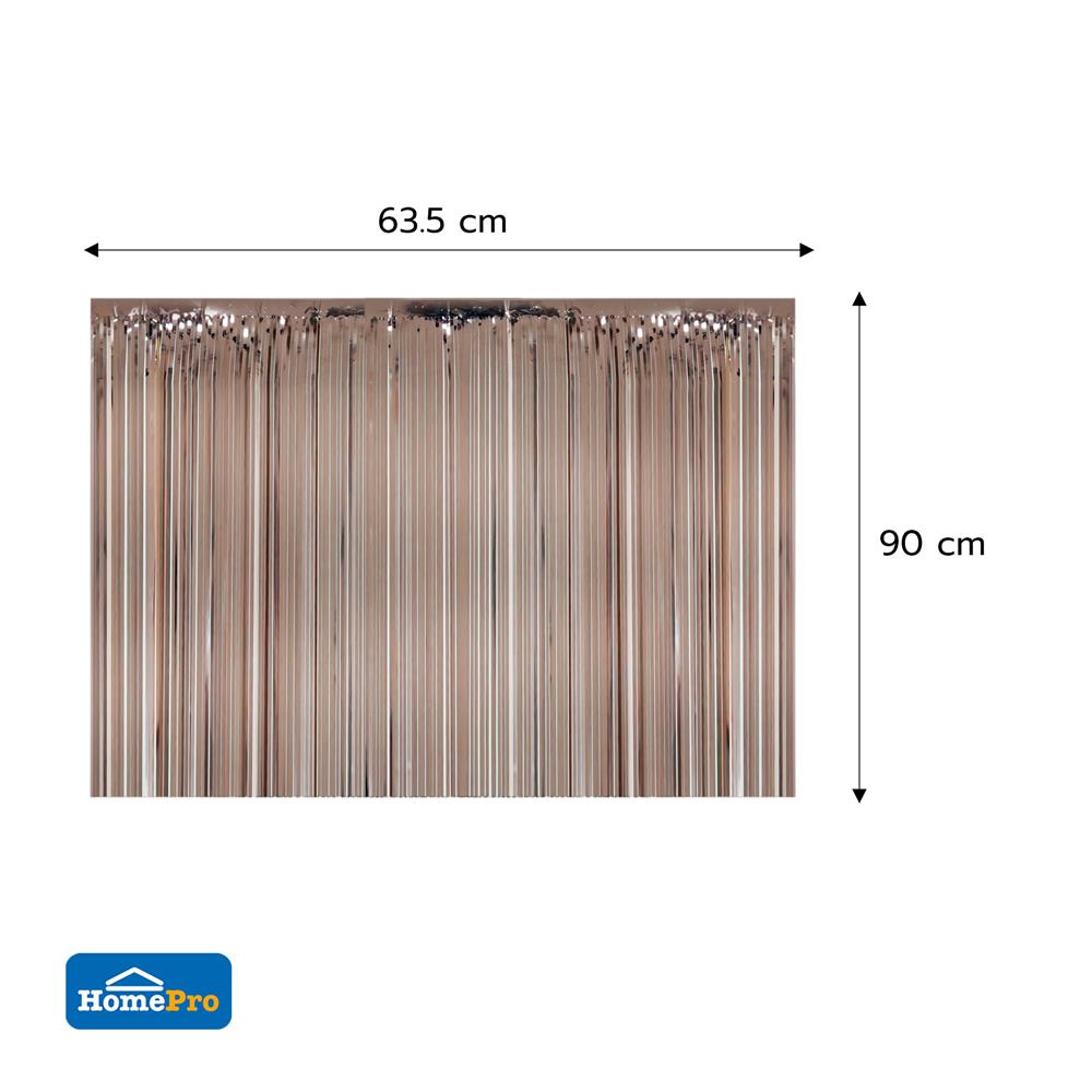 ม่านฟอยล์ตกแต่ง SNAZZ 63.5x90 ซม. สี ROSE GOLD