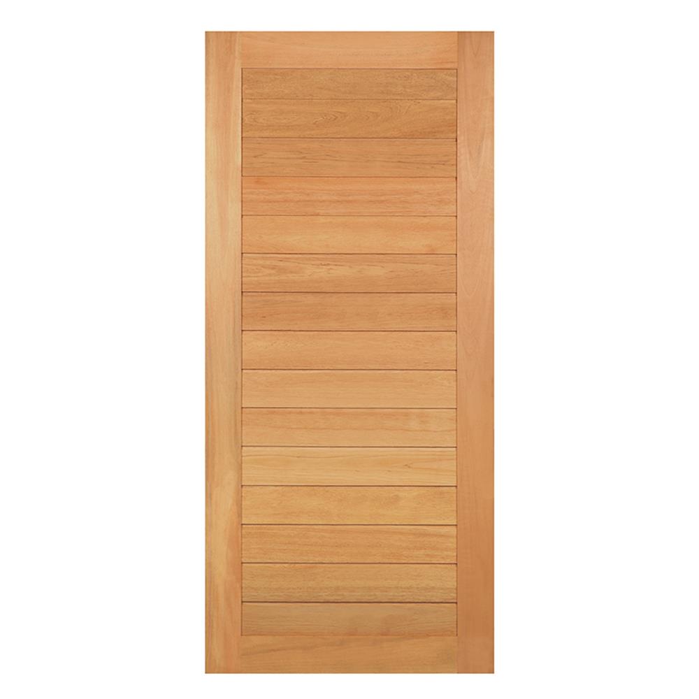 ประตูไม้สยาแดง ไม่เจาะลูกบิด VK โมเดิร์น VK128 90x200 ซม. สีธรรมชาติ