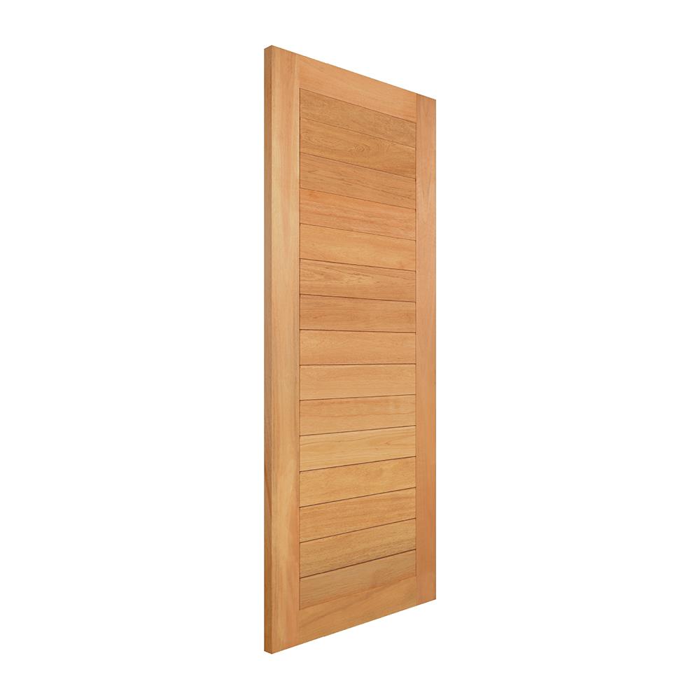 ประตูไม้สยาแดง ไม่เจาะลูกบิด VK โมเดิร์น VK128 90x200 ซม. สีธรรมชาติ