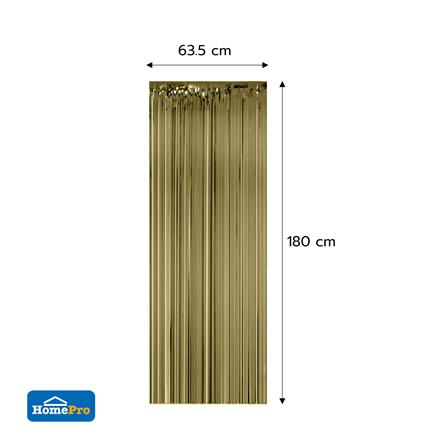 ม่านฟอยล์ตกแต่ง SNAZZ 63.5x180 ซม. สี CHAMPAIGN_3