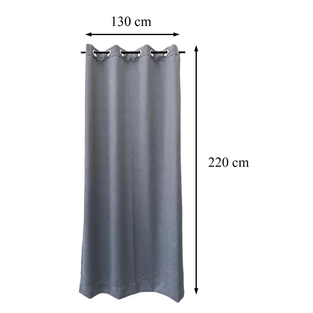 ผ้าม่าน EYELET HOME LIVING STYLE TRACE UV 130x160 ซม. สีเทา