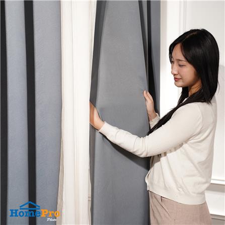 ผ้าม่าน EYELET HOME LIVING STYLE TRACE UV 130x160 ซม. สีเทา_6