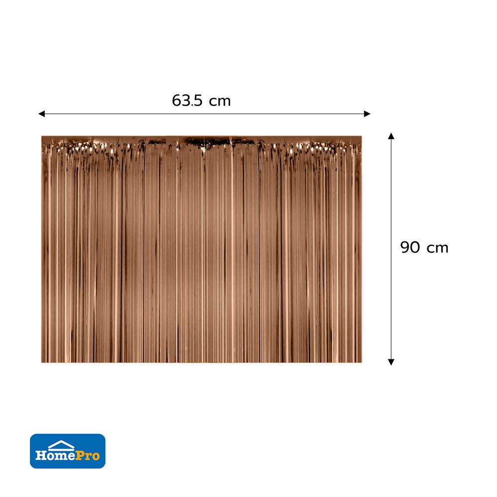 ม่านฟอยล์ตกแต่ง SNAZZ 63.5x90 ซม. สี COPPER