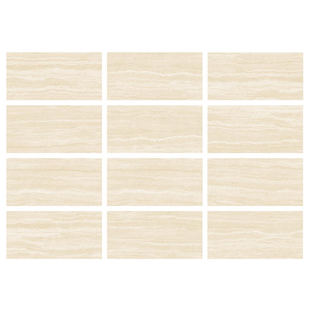 กระเบื้องพื้นพอร์ซเลน 30x60 ซม. COTTO คิมไอวอรี่ (ซาติน) เบจ PM 1.44 ตร.ม.