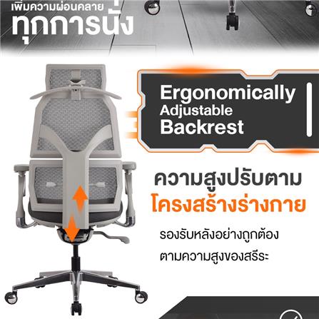 เก้าอี้สุขภาพ ERGOTREND MALMO สีเทา_8