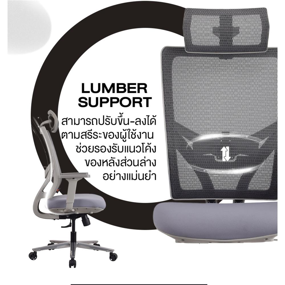 เก้าอี้สุขภาพ ERGOTREND OSLO สีดำ