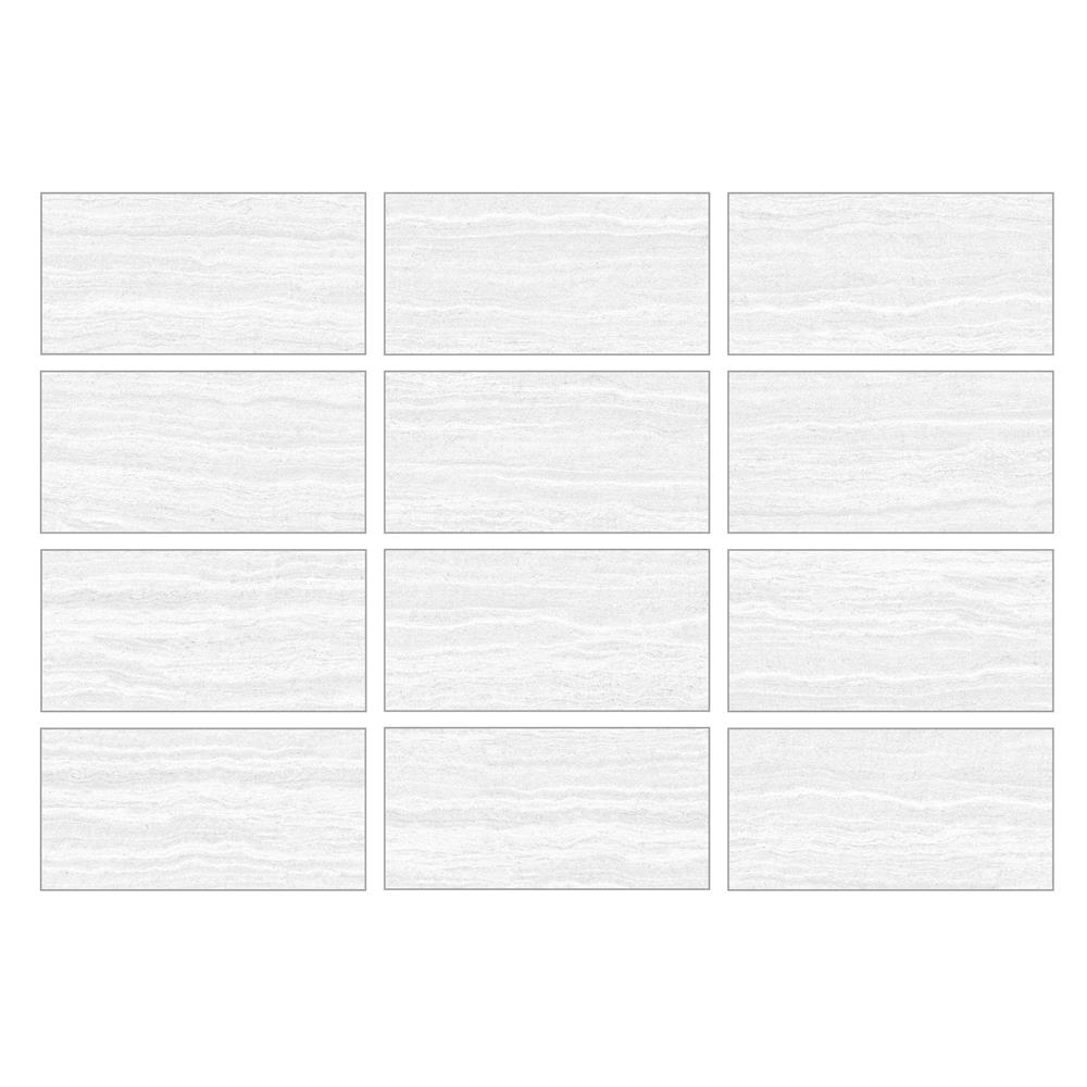 กระเบื้องพื้นพอร์ซเลน 30x60 ซม. COTTO คิม ขาว (ซาติน) PM 1.44 ตร.ม.