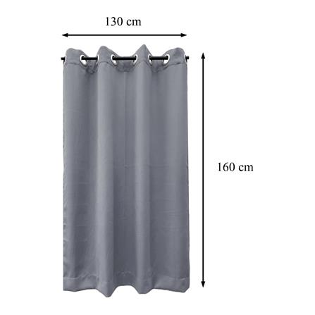 ผ้าม่าน EYELET HOME LIVING STYLE TRACE UV 130x160 ซม. สีเทา_5