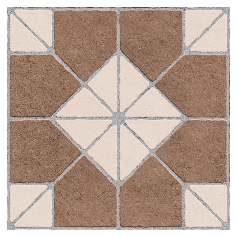 กระเบื้องพื้นพอร์ซเลน 40x40 ซม. TARA มุมไบ น้ำตาล 0.94 ตร.ม.