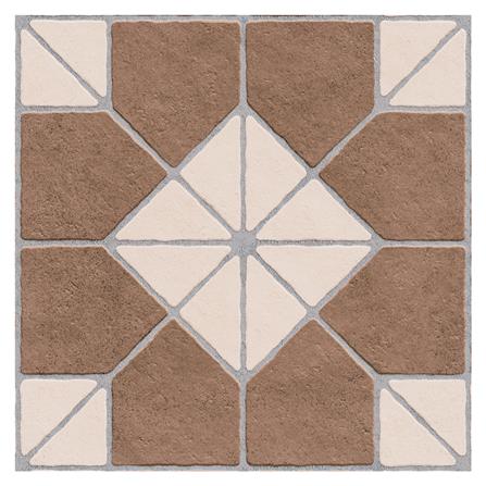 กระเบื้องพื้นพอร์ซเลน 40x40 ซม. TARA มุมไบ น้ำตาล 0.94 ตร.ม._0