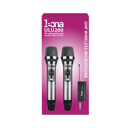 ไมโครโฟนคู่ไร้สายคลื่น UHF LEONA ULU200_2
