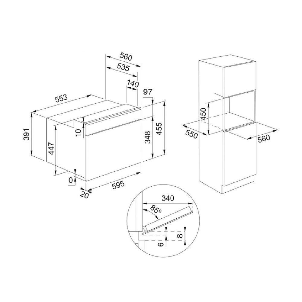 ไมโครเวฟ+เตาอบ FRANKE FMY 45 MW XS+FMY 99 P XS