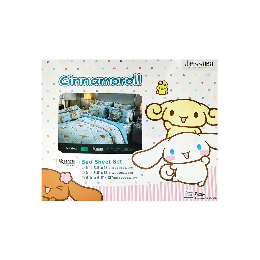 ชุดผ้าปูที่นอน 3.5 ฟุต (ชุด 3 ชิ้น) JESSICA CINNAMOROLL 20166-T024