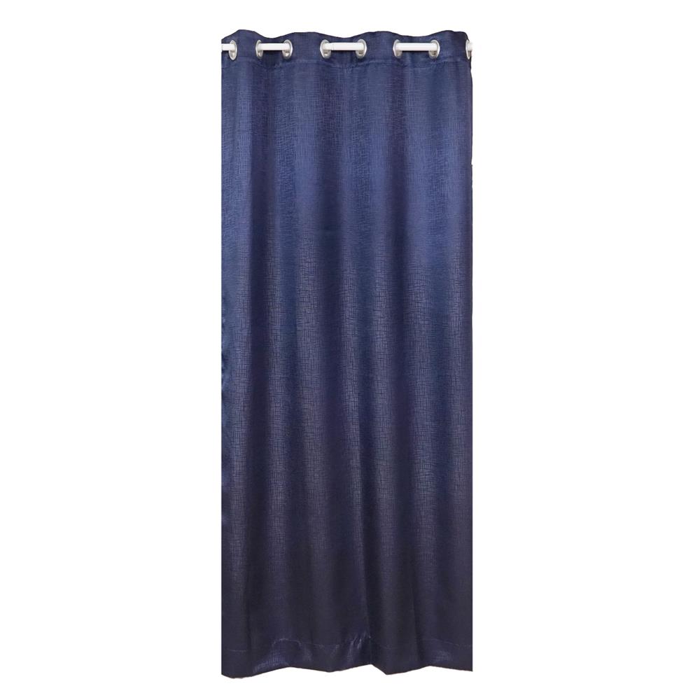 ผ้าม่าน EYELET HOME LIVING STYLE GRID UV 130x220 ซม. สีน้ำเงิน