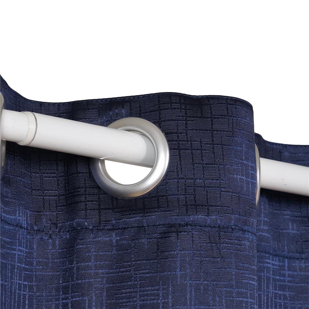 ผ้าม่าน EYELET HOME LIVING STYLE GRID UV 130x220 ซม. สีน้ำเงิน