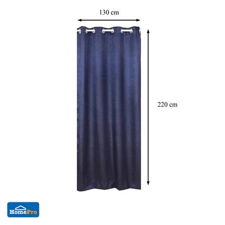 ผ้าม่าน EYELET HOME LIVING STYLE GRID UV 130x220 ซม. สีน้ำเงิน_6