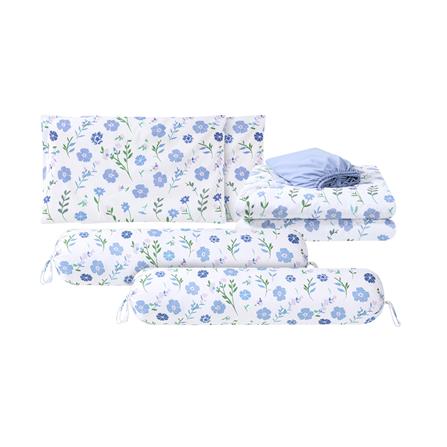 ชุดผ้าปูที่นอน 6 ฟุต (ชุด 6 ชิ้น) HOME LIVING STYLE MORNING สี BLUE_1