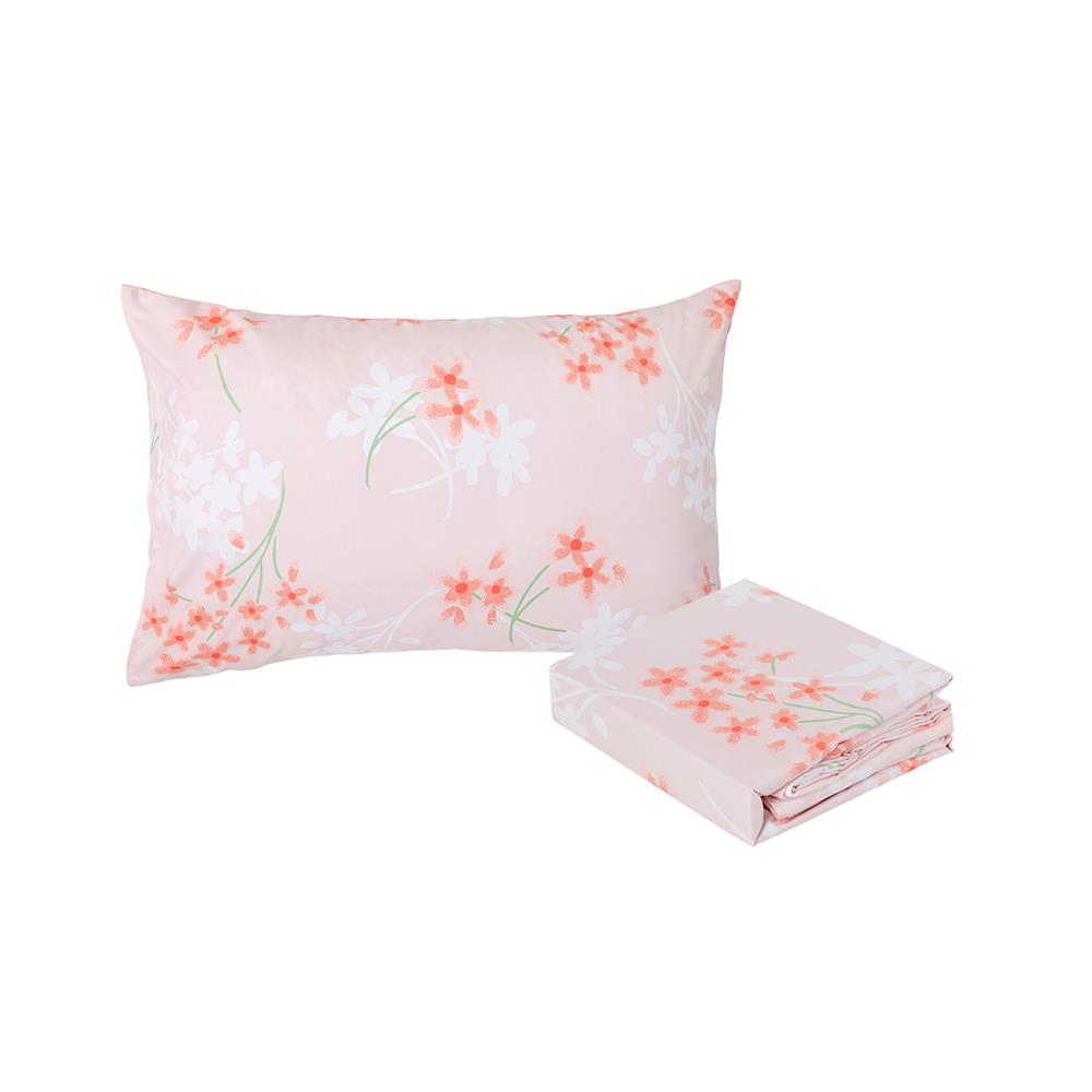 ชุดผ้าปูที่นอน 3.5 ฟุต (ชุด 2 ชิ้น) HOME LIVING STYLE CHIFFON สี PINK