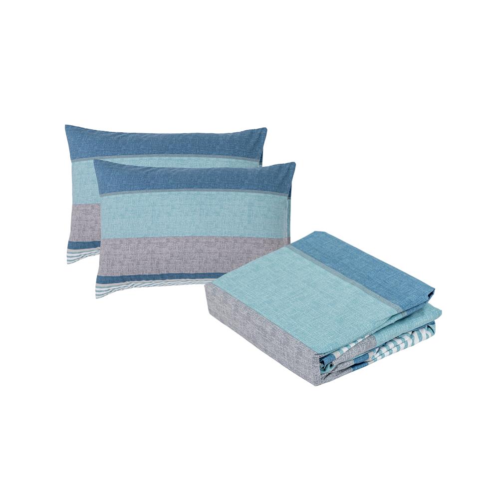 ชุดผ้าปูที่นอน 6 ฟุต (ชุด 3 ชิ้น) HOME LIVING STYLE AXIS สี BLUE