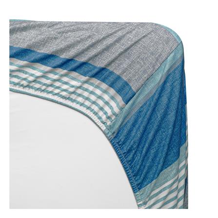 ชุดผ้าปูที่นอน 6 ฟุต (ชุด 3 ชิ้น) HOME LIVING STYLE AXIS สี BLUE_2