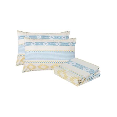 ชุดผ้าปูที่นอน 6 ฟุต (ชุด 3 ชิ้น) HOME LIVING STYLE NOMAD MULTICOLOR_1